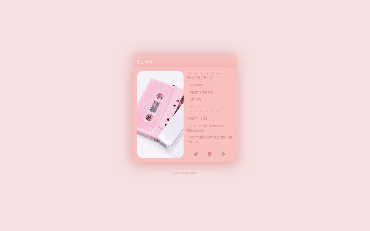 Carrd profile picture for @noun